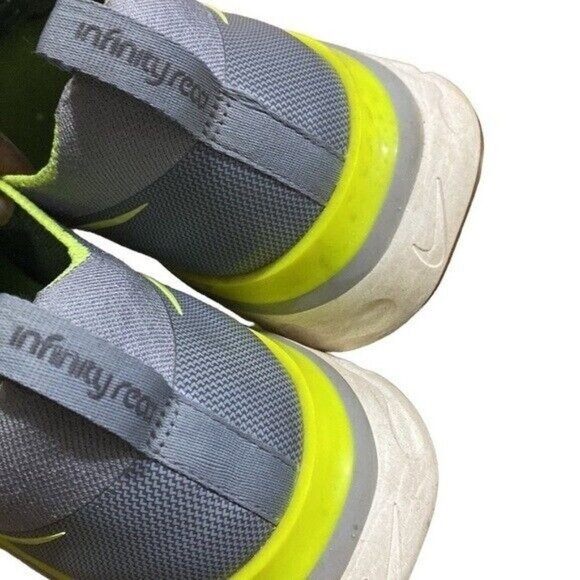 Nike React sneakers mens Infinity Run Particle Grey Volt   in size 12 - Picture 6 of 10